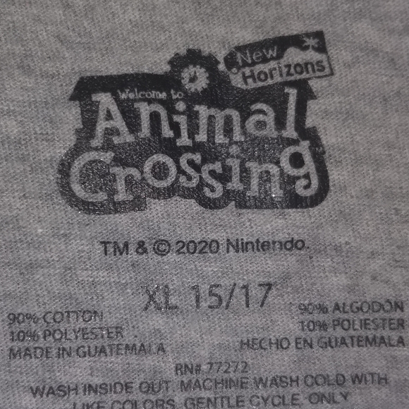 ANIMAL CROSSING T-SHIRT 👕 Tom Nook Video Game Tee Shirt - Kids XL - Picture 3 of 3